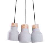 Lampada da soffitto a 3 punti luce in color grigio e marrone Industriale moderno