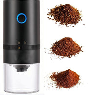 Molitore Caffè Portatile - 3 Impostazioni di Grind (Fine/Media/Grossa) - Ricarica USB-C - Nero