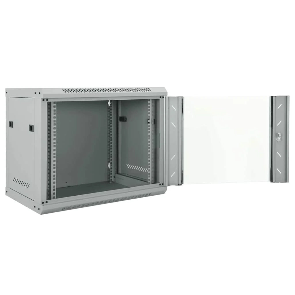 Armadio di rete industriale con vano interno 60 x 45 x 50 cm conforme alle normative di sicurezza in acciaio grigio 02_0059066