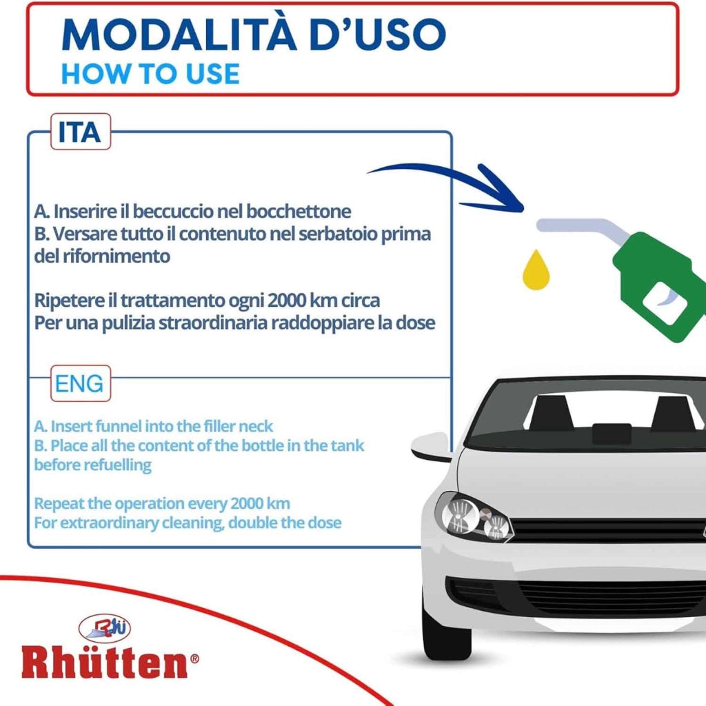 Rhutten Additivo Benzina Moto 2T 4T 150 ml