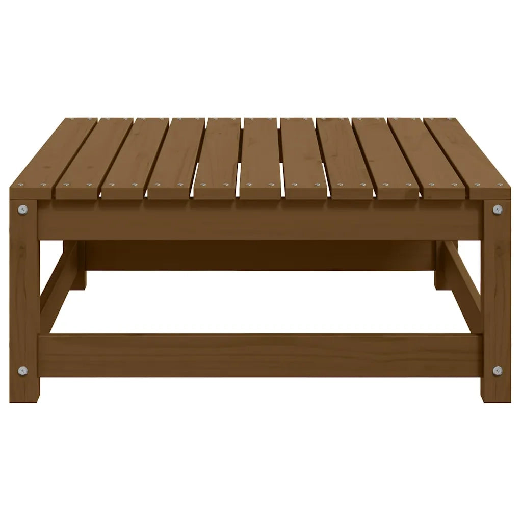 Sedia da giardino-Poggiapiedi da Giardino 70x70x30 cm ambra in Legno di Pino