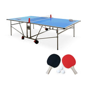 Tavolo da ping pong per esterni pieghevole con 2 racchette e 3