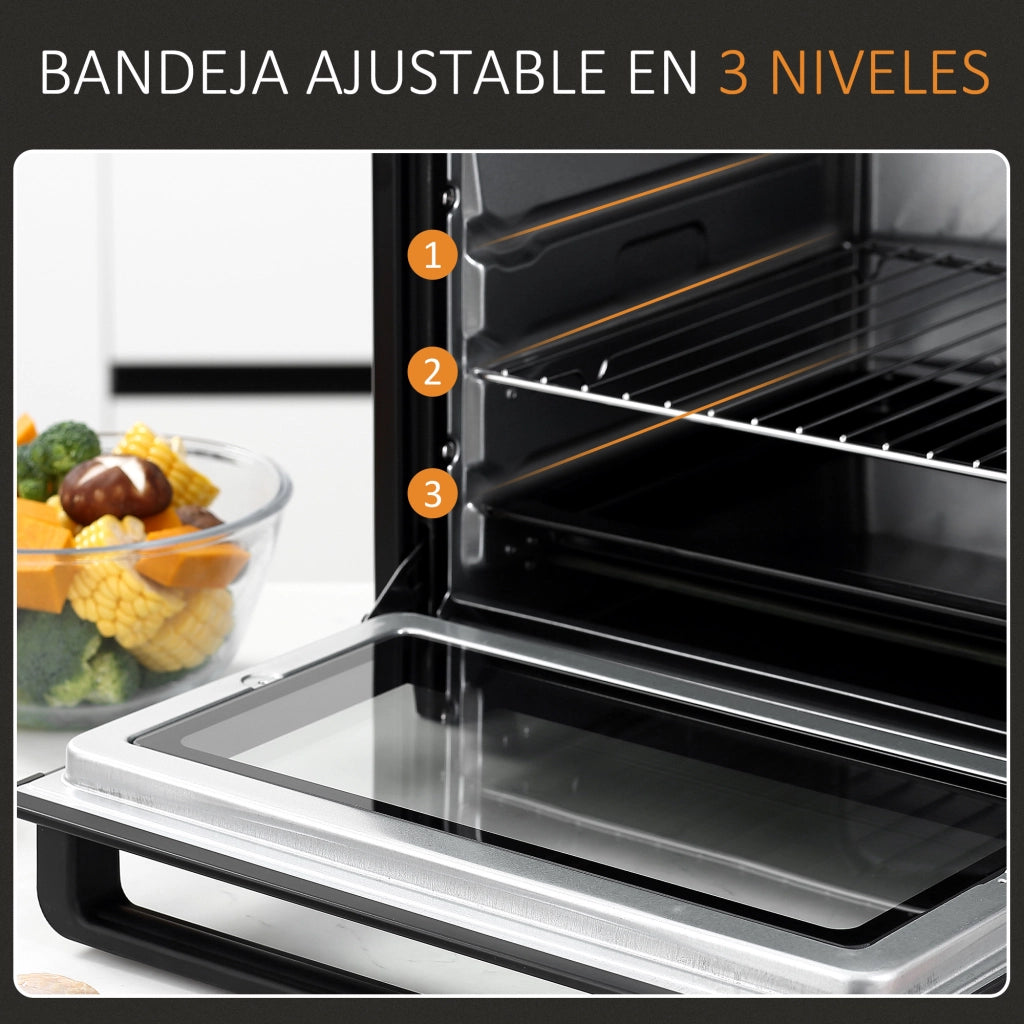 Forno Elettrico 32L 1600W ¨C Minimal ¨C Nero 52.2x38.1x33.5 cm