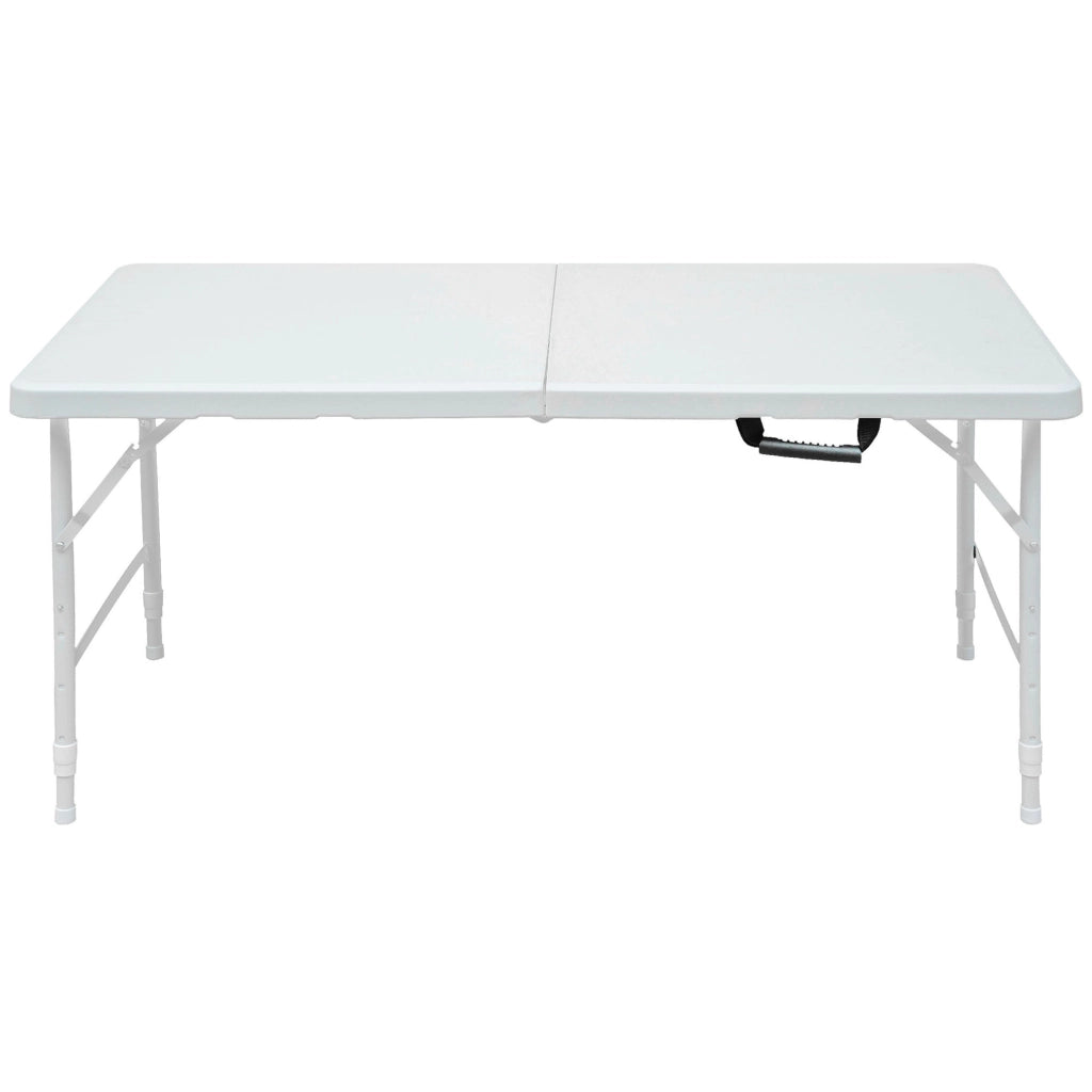 TAVOLO pieghevole regolabile 124,97 cm bianco