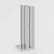Porta doccia a soffietto in PVC 150 cm H 185 mod. Giglio con apertura centrale