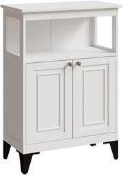 mobiletto bagno Vanity, Bianco, 60 x 85 cm, per la conservazione di articoli da bagno e asciugamani