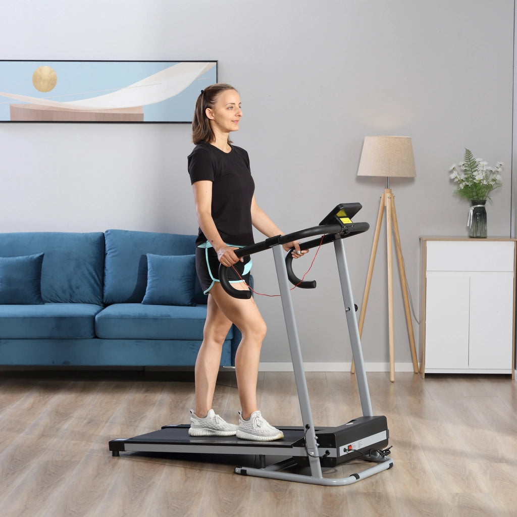 Tapis Roulant Pieghevole Elettrico ¨C Zephmum ¨C Nero con Inclinazione e Schermo LCD