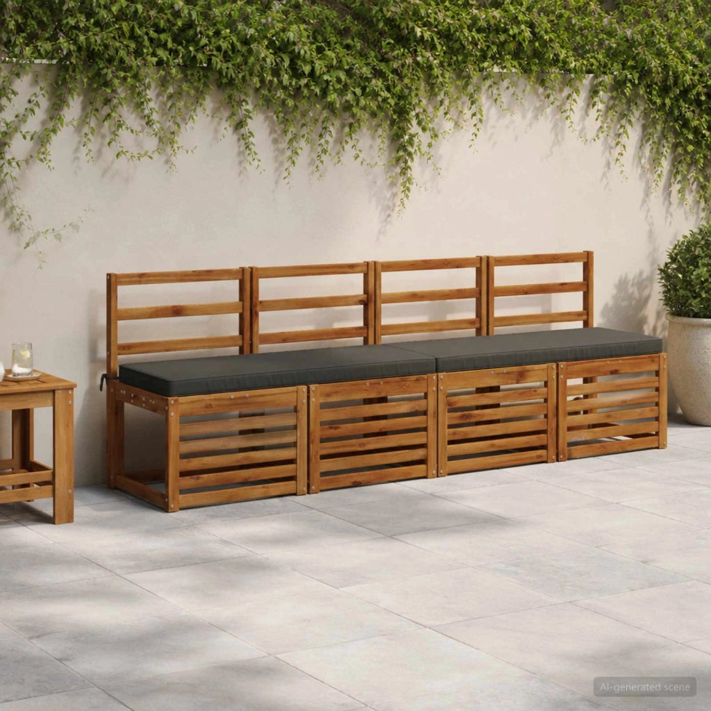 Cuscini per Panchina a 2 Pezzi VUGHT 2 pz 100% Poliestere 951245