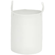 Cesto Portabiancheria Pieghevole in Tessuto Naturale ¨C Minimal ¨C 38x45 cm, Bianco Crema