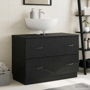 Armadio per Lavabo da Bagno HOORN Nero 82 x 41 x 56 cm 897236