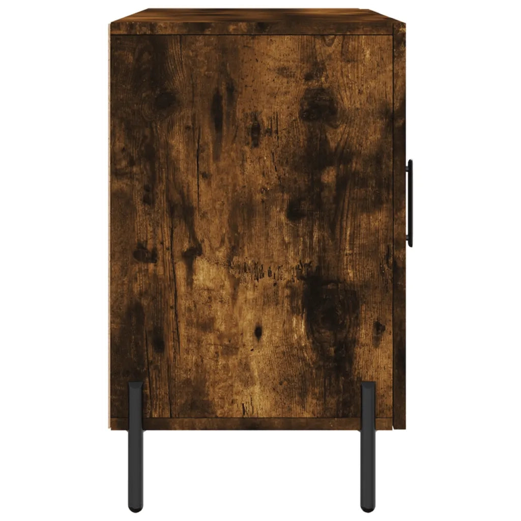 Credenza Rovere Fumo 100x36x60 cm in Legno Multistrato 828185
