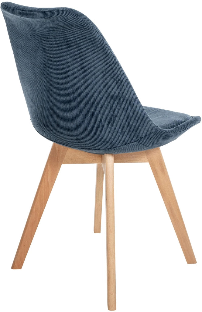 Sedia Pranzo Linares blu scuro,Cordone