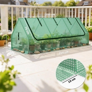 SERRA Mini 240x90x90 cm Verde in Acciaio e PE