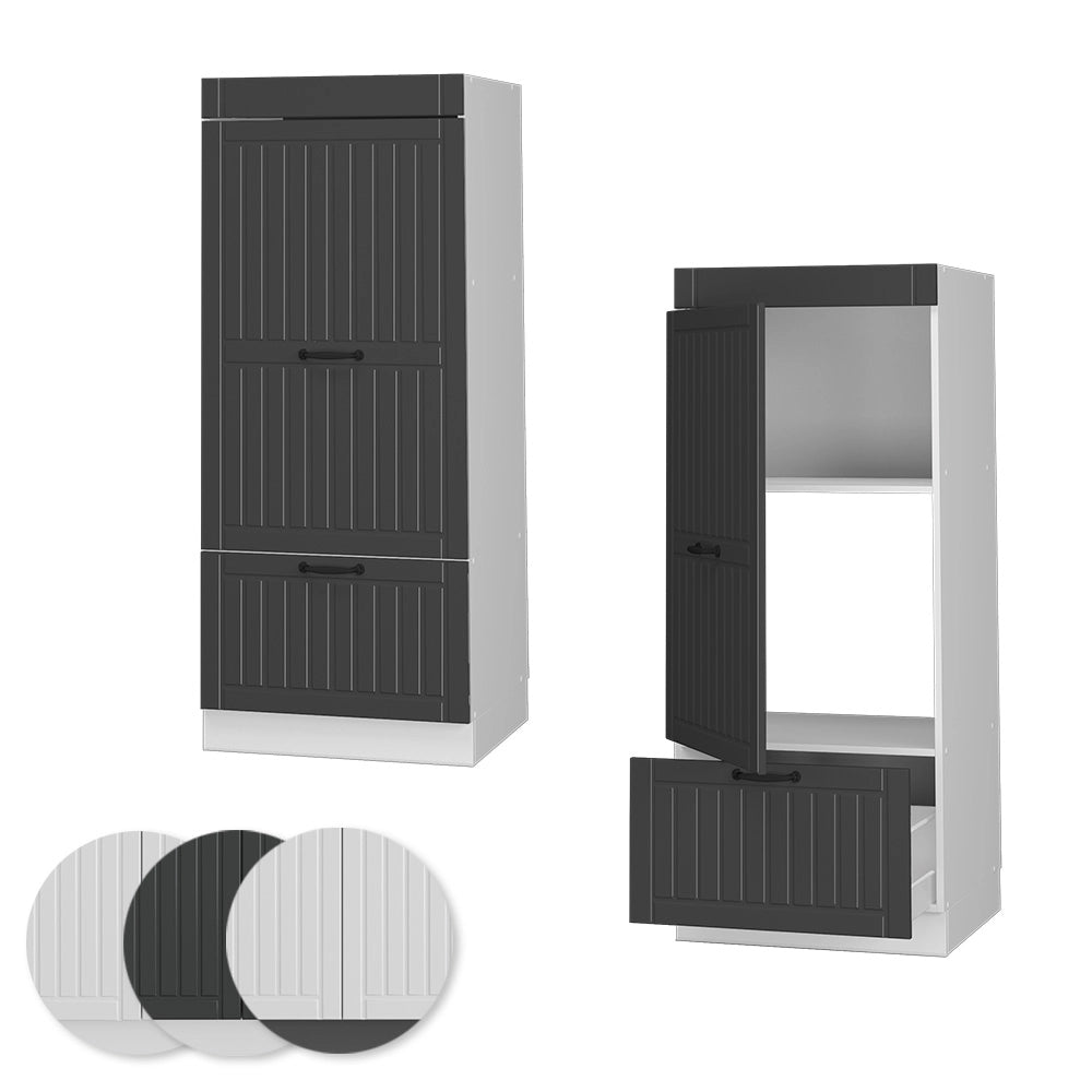 Vicco Set mobili bagno Antracite casa di campagna 60 cm