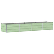 Fioriera | Cassetta per fiori | Vaso Verde 320 x 80 x 45 cm Acciaio