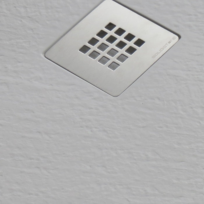 Piatto doccia marmoresina gelcoat semicircolare bianco h.2,8cm Doliso Elostone Bianco,80x80cm