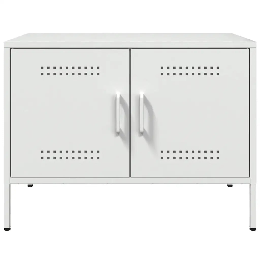 Mobile TV Bianco 68x39x50,5 cm in Acciaio