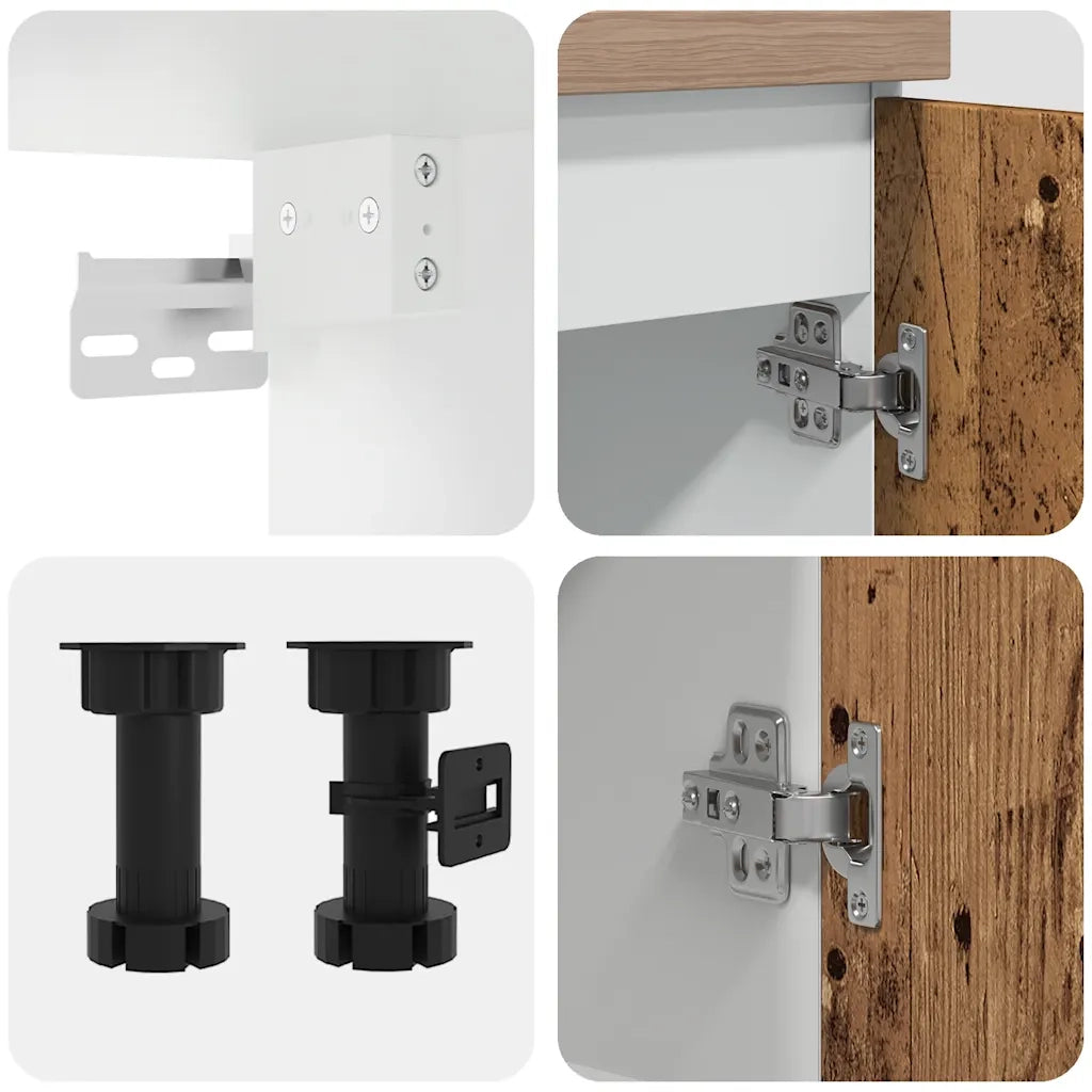 Set di Mobili da Cucina 11 pz Lyon Legno Antico in Truciolato 3328575