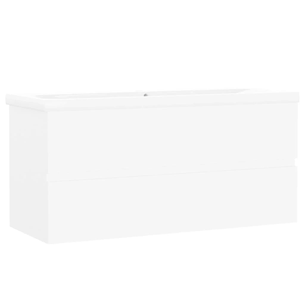 Mobile lavabo con vasca integrata 100 x 38,5 x 45 cm truciolare bianco 02_0006432