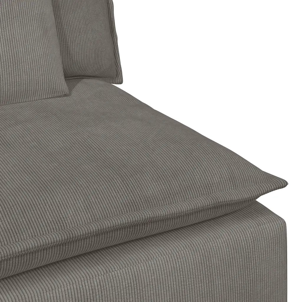 Divano Modulare con Cuscini Grigio Chiaro 3321107