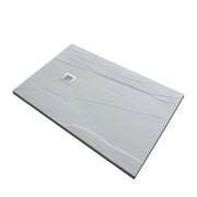 Piatto doccia marmoresina gelcoat pieno bianco h.2,8cm Doliso Arestone 80x100  cm