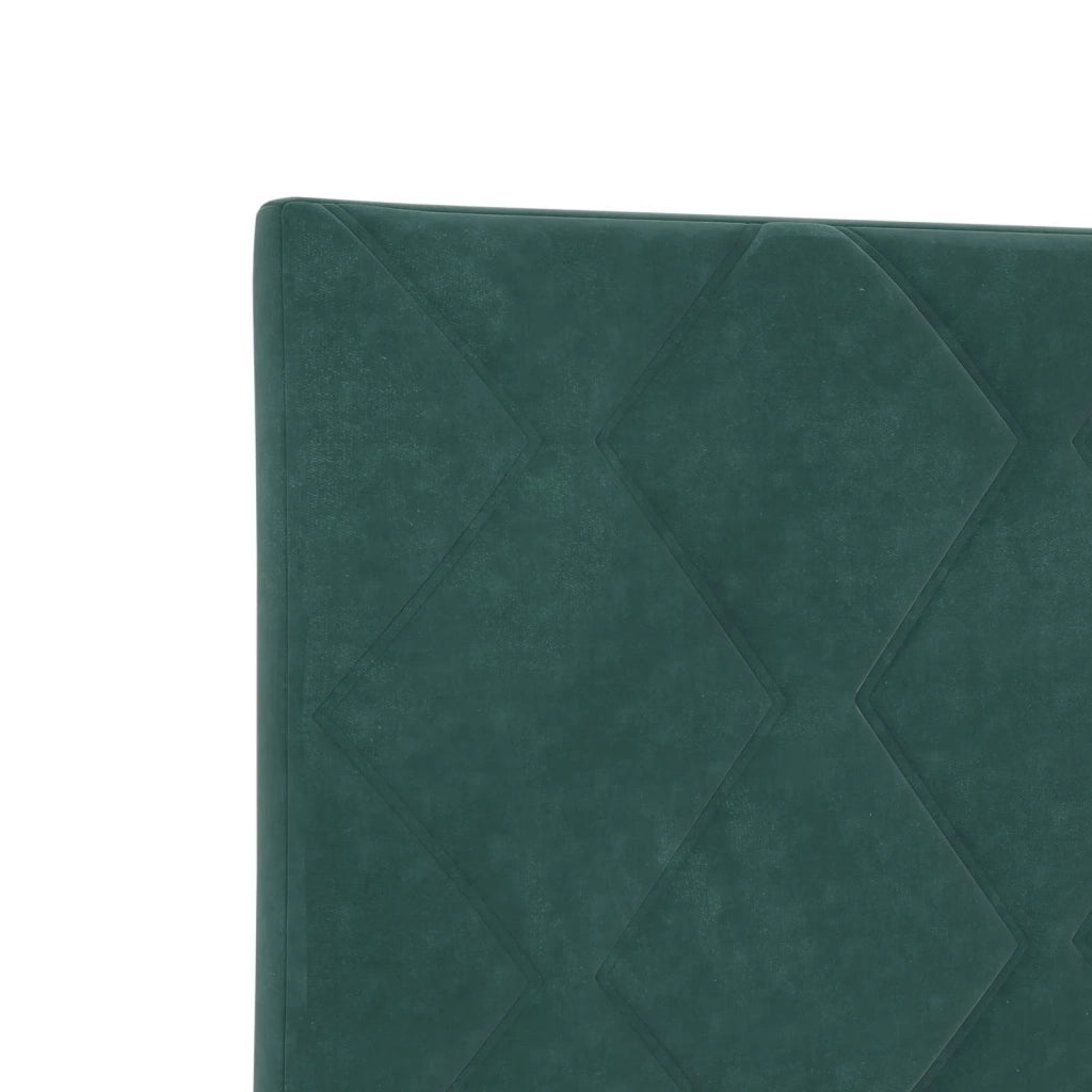 Letto box spring con materasso Verde Scuro 120 x 190 cm Velluto 3455075