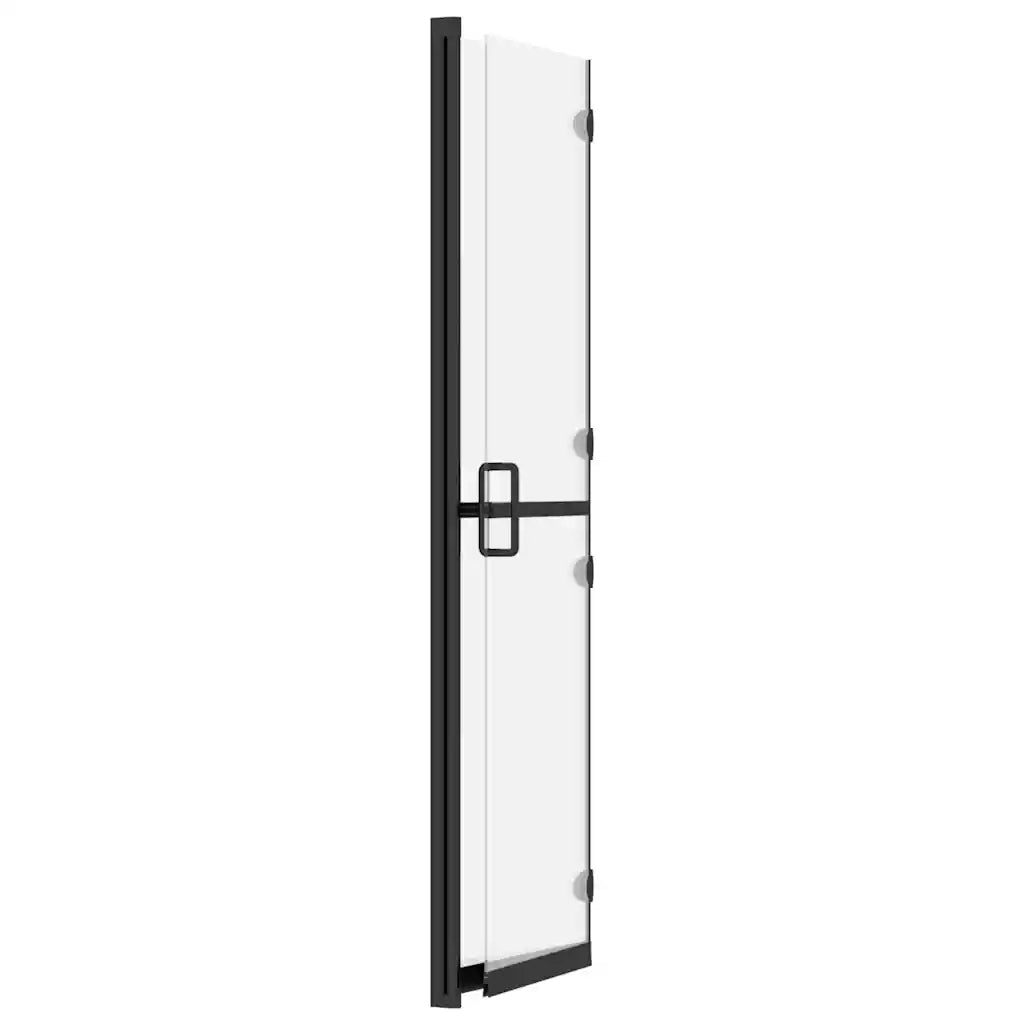 Parete per Doccia Walk-in Pieghevole in Vetro ESG 70x190 cm 151192