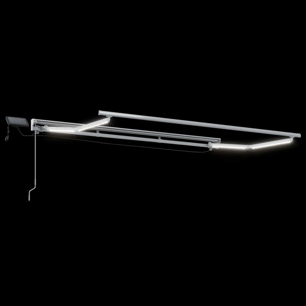 Cornice per Tenda Manuale con LED Rosso e Bianco 3 x 2,5 m 3420588