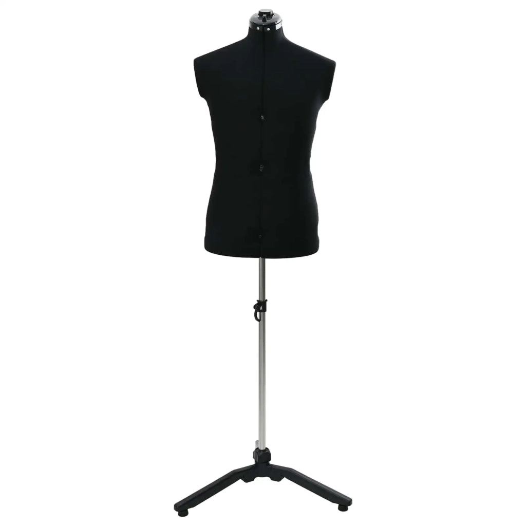 Manichino regolabile maschile Nero 37.5-45.5 pollici Tessuto CFW5994013