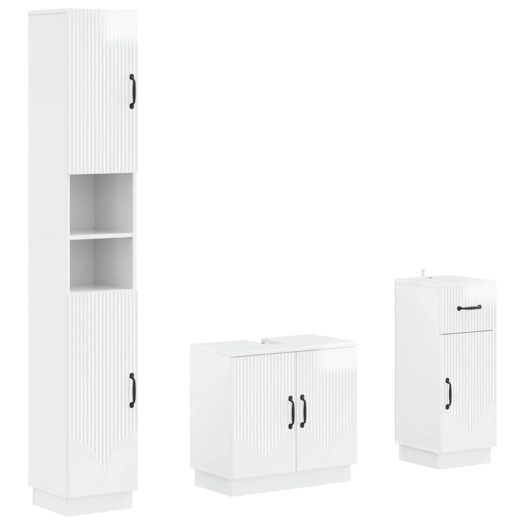 Set di armadietti da bagno in 3 pezzi HOORN 3417877