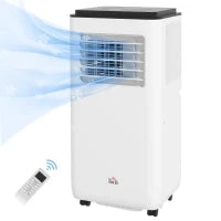 Climatizzatore Portatile 10000 BTU/h, Ventilatore, Deumidificatore per Stanze fino a 22 m², Telecomando, Timer, Bianco