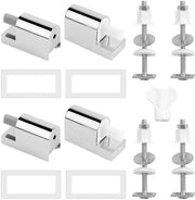 Serrature di fissaggio universali per toilette - Kit di sostituzione - 2 pezzi - ABS