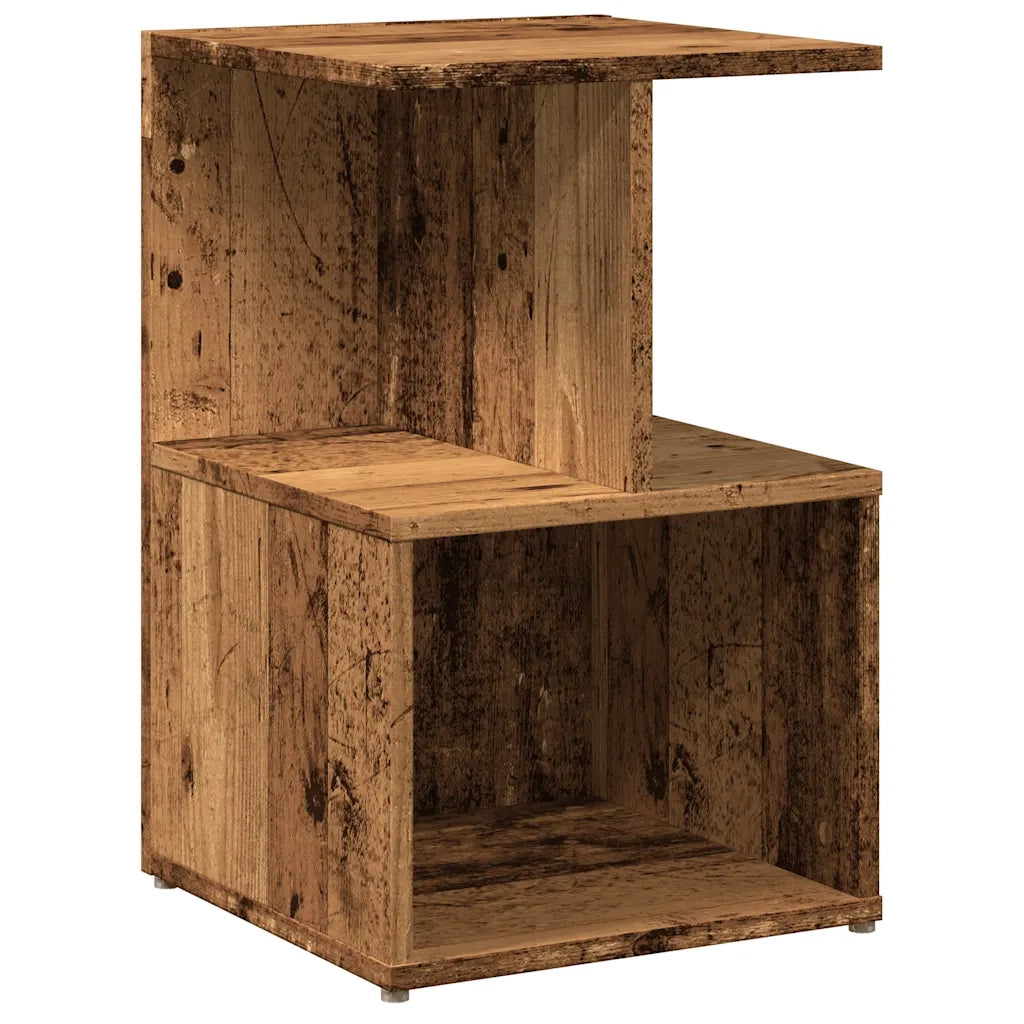 Comodino Legno Vecchio 35x35x55 cm in Legno Multistrato 856530