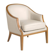 Poltrona in pelle sabbia
