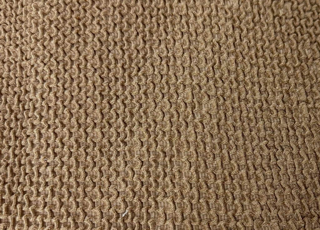 Copridivano Con Penisola Chaise Longue Tinta Unita Biscotto Mod Capri - Destra - Biscotto