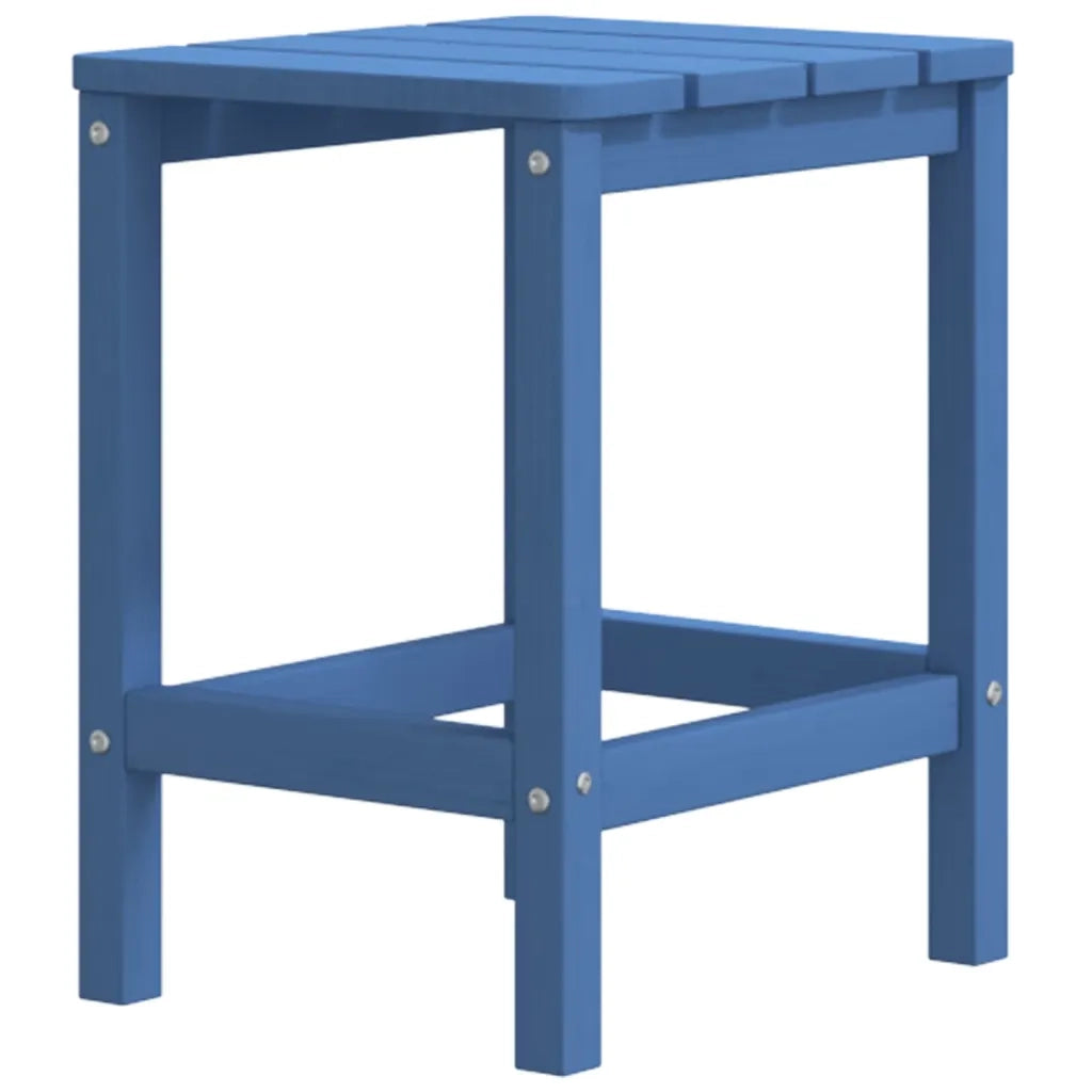 Sedie Giardino Poggiapiedi e Tavolo Adirondack HDPE Blu Acqua cod mxl 6765