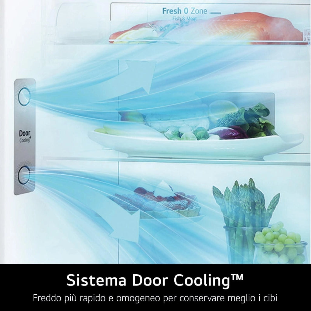 LG frigorifero doppia porta 509 180 cm classe db var. Colore Tortora