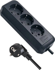 Scatola di connessione tripla con cavo di 15m - Nero