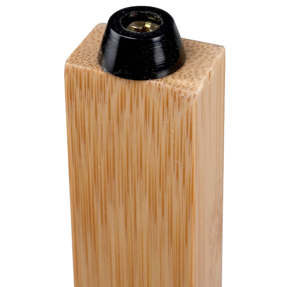 Scaffale a Colonna da Bagno 3 Ripiani Legno Bambù Armadio Organizer 33x32x77.5cm
