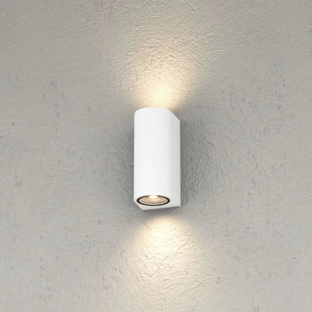 LIONE APPLIQUE BIEMISSIONE 2 LUCI BIANCO IP65 IK04 ATTACCO GU10