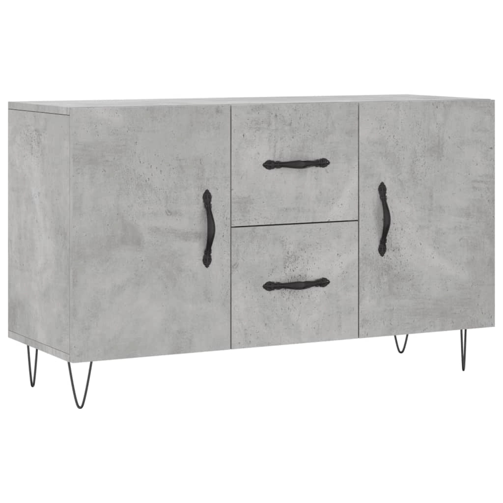 Buffet credenza cassettiera armadio mobile contenitore organizer per cucina soggiorno salotto 100 x 36 x 60 cm legno ingegnerizzato grigio 02_0031828