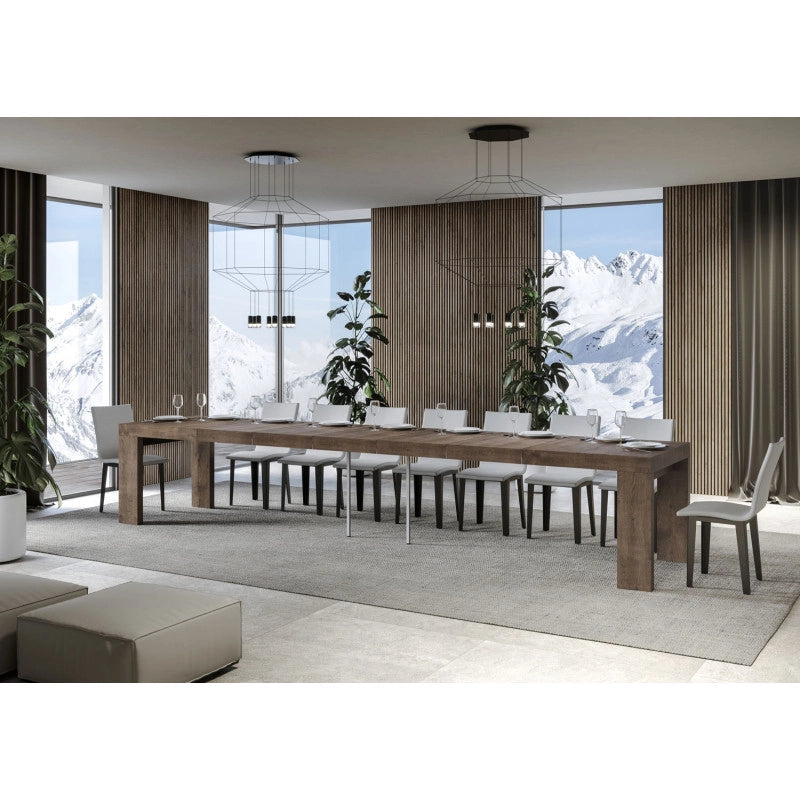 Tavolo allungabile 160/420x90 cm Roxell Premium - Noce
