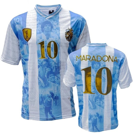 Maglia ufficiale di calcio replica - Maglia calcio Argentina - Maglia calcio per bambini - Maglia calcio per adulti - Design eterno - Top calcio