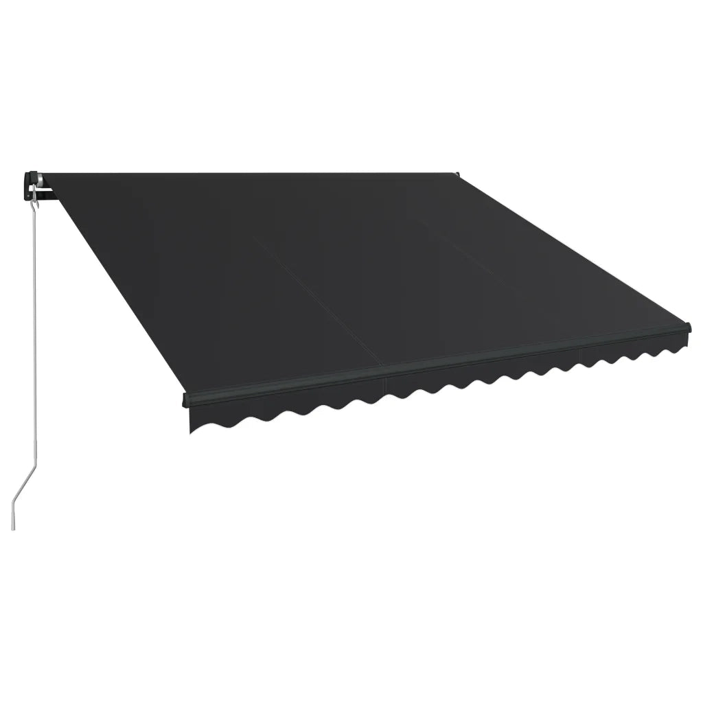 Tenda da Sole Retrattile Manuale 450x300 cm Antracite 3051240