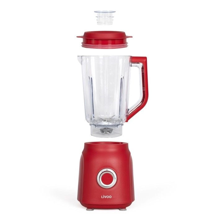 Frullatore 1,5 L - Livoo - DOP242R - Rosso peperoncino