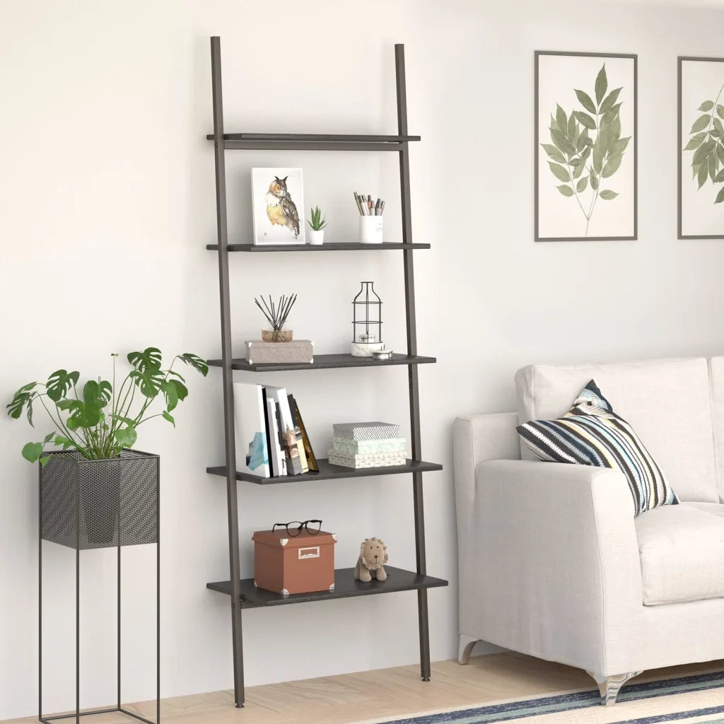 Scaffale Pendente a 5 Livelli Nero 64x34x185,5 cm CFW2879582