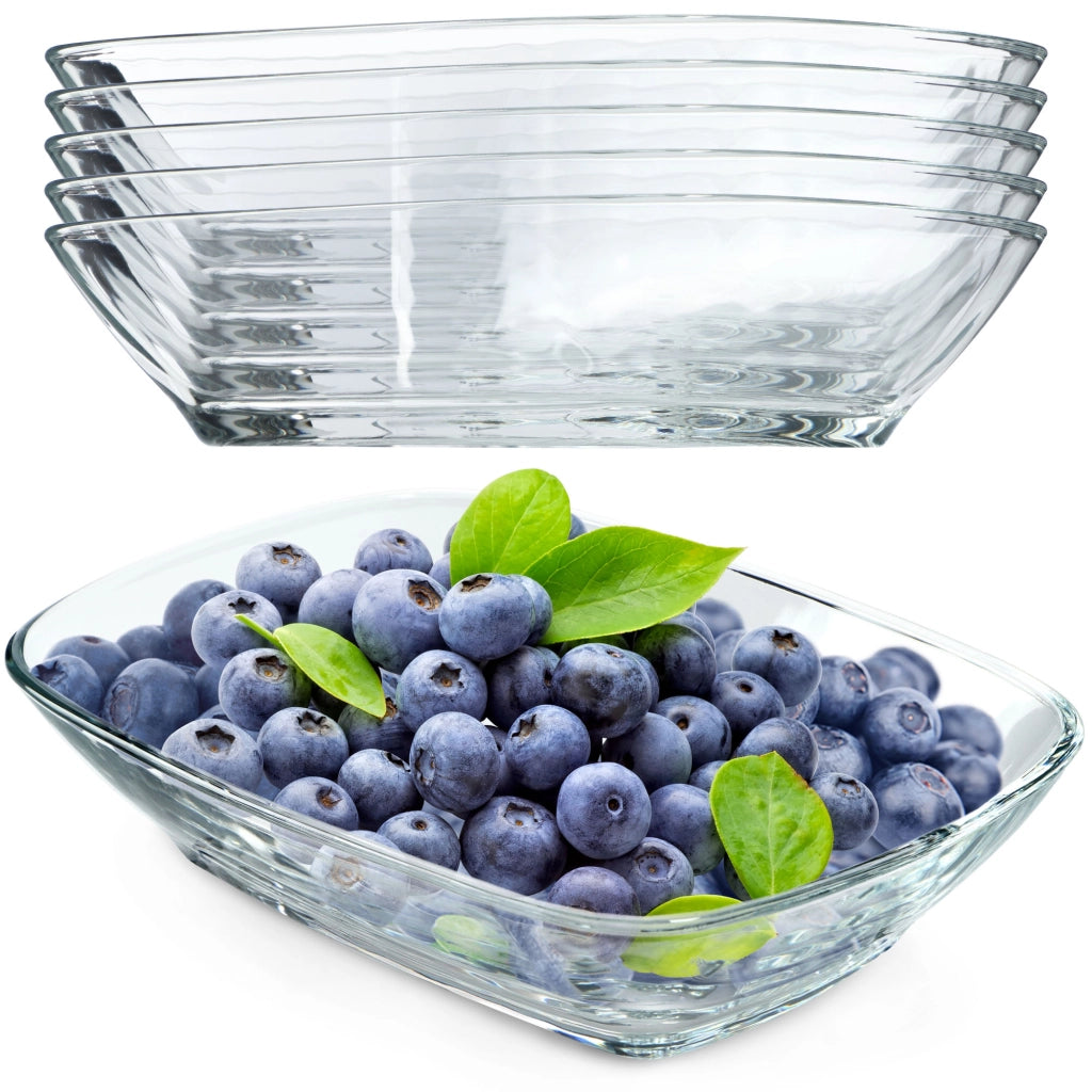 Ciotole in vetro KADAX per insalata e snack, 230 ml, set da 6 pezzi.