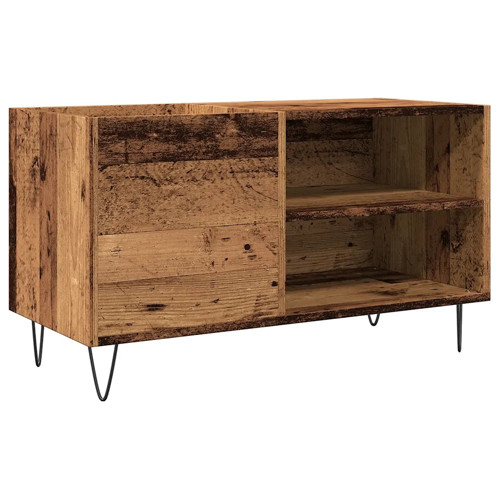 Mobile Porta Dischi Legno Antico 84,5x38x48cm Legno Multistrato 857242