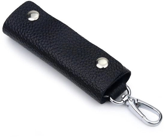 Set di chiavi unico, cinturino in pelle, borsa da chiavi portatile con gancio per chiavi, organizzatore di serrature con chiusura a pressione, custodia in pelle per chiavi universale