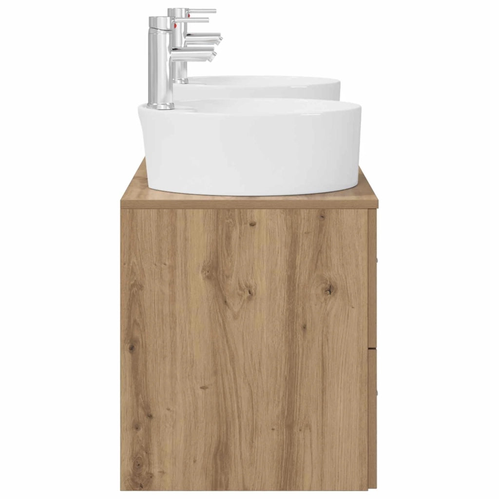 Set di mobili per il bagno 3 pz Rovere Artigianale 3405890